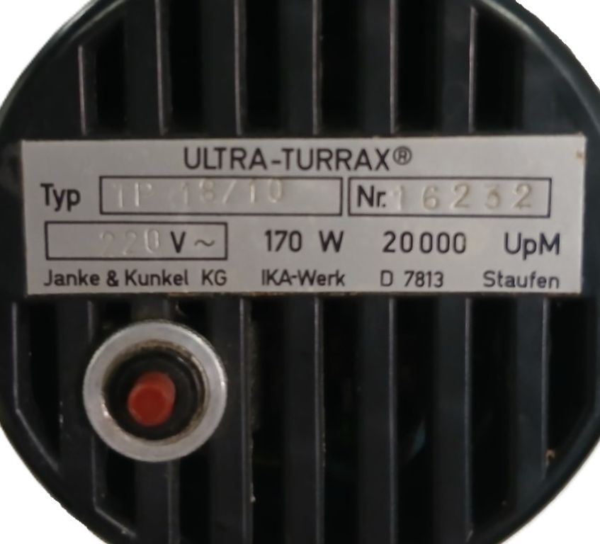 IKA ULTRA-TURRAX TP 18/10 Homogenisator / Dispergierer