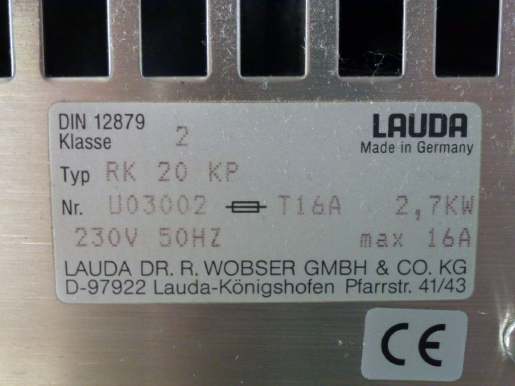 Lauda RK20 KP Umwälzthermostat -40° > +200°C