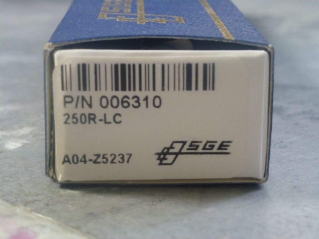 SGE Syringe 250R-LC  P/N: 006310   New