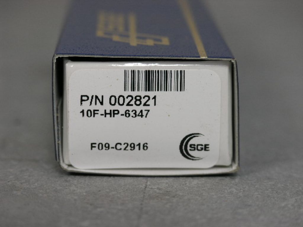 SGE Syringe 10F-HP-6347 P/N 002821 NEW