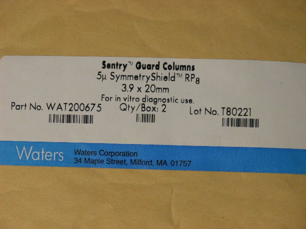 HPLC Guard Column Waters SymmetryShield WAT200675 NEW