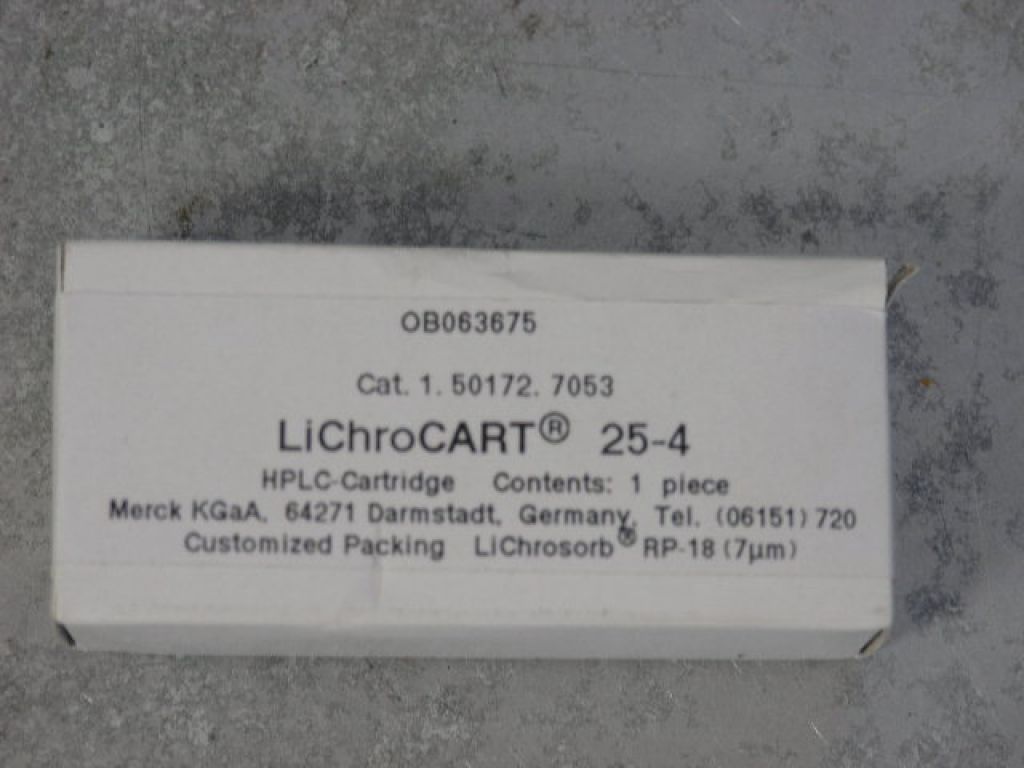 HPLC Kartusche LiChroCART 25-4 1.50712 NEU