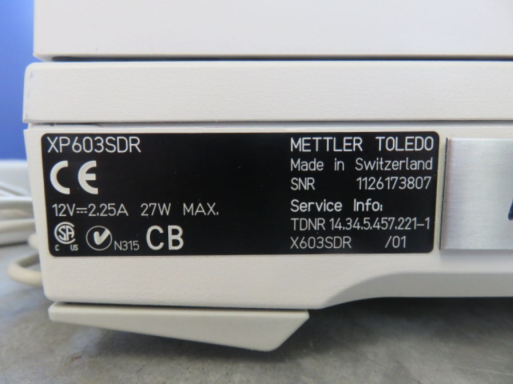 Mettler XP603S Delta Range Präzisionswaage 610g -- 0,001g