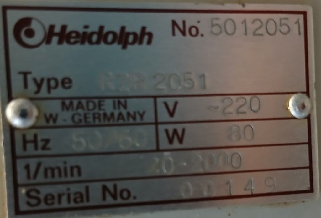 Heidolph RZR 2051 – Elektronisches Überkopf-Rührwerk