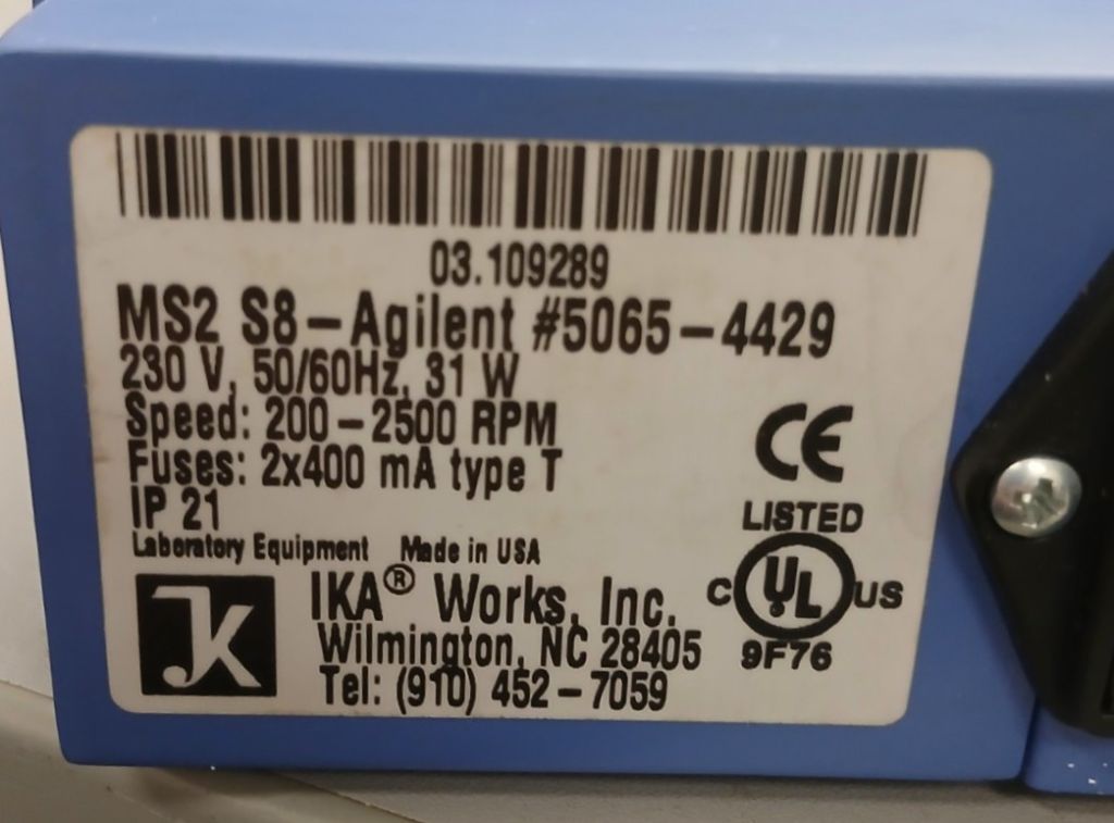 IKA MS2 S8 Vortexmischer
