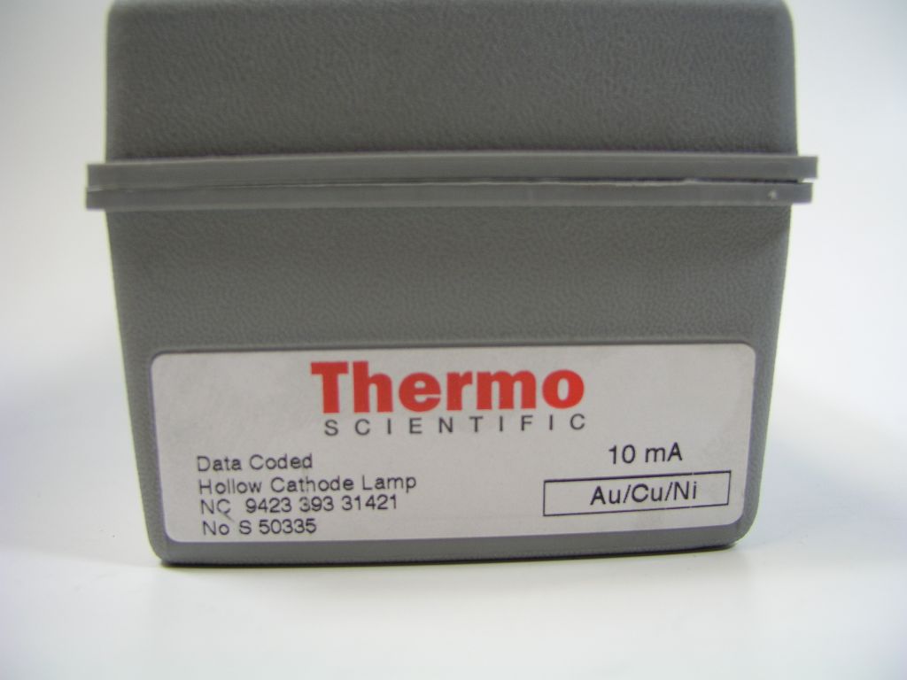 Thermo Hollow cathode lamp, data coded, Au/Cu/Ni, 10 mA