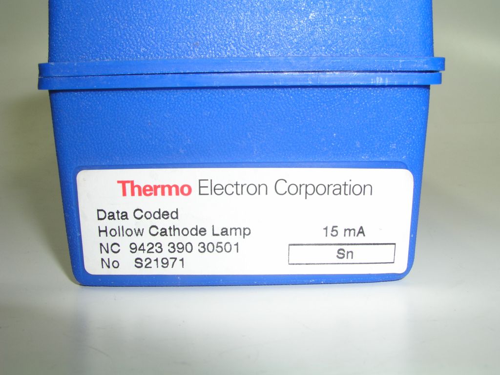 Thermo Hollow cathode lamp, data coded, Sn, 15 mA