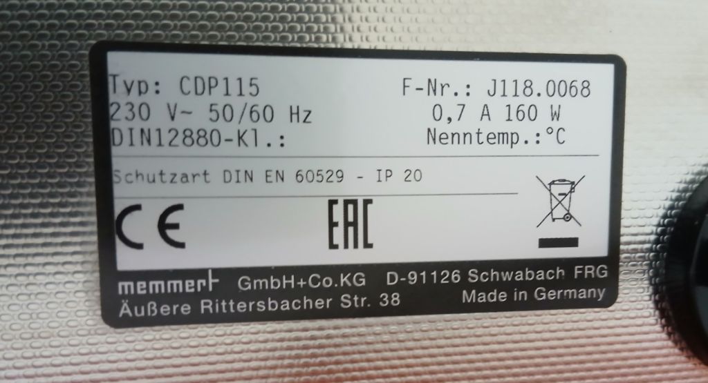 Memmert CDP115 Peltier-Umwälzkühler