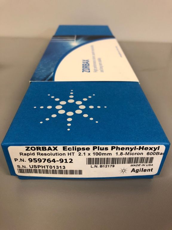 Agilent 959764-912 Zorbax Eclipse Plus Phenyl Hexyl 1.8 Microm 600bar HPLC Column NEW