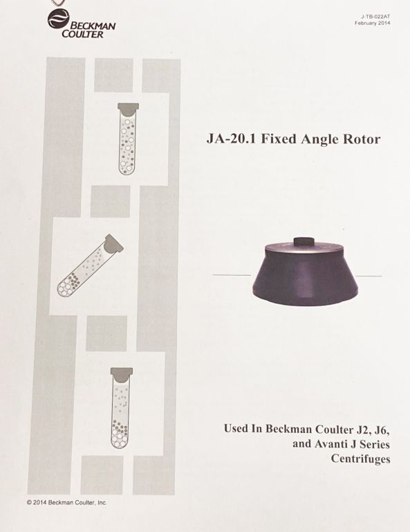 Beckman Coulter  JA-20.1 Fixed-Angle Rotor, Aluminum, 32 x 15 mL, 20,000 rpm, 51,500 x g