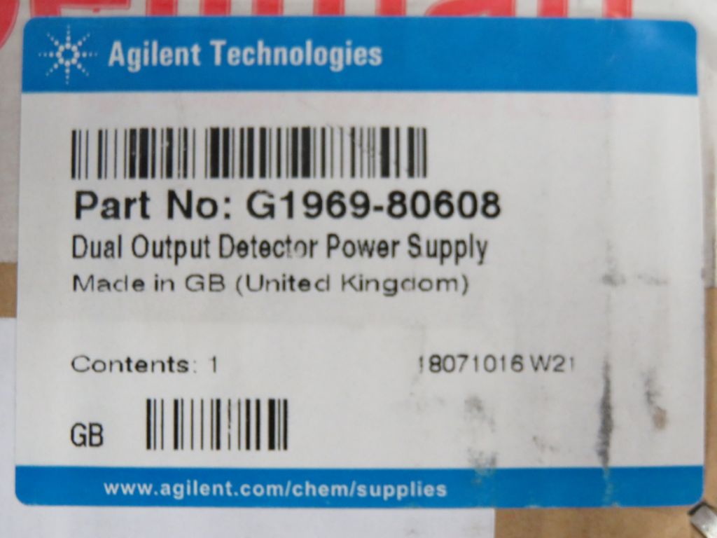 Agilent  G1969-80608 Dual Output Detector Power Supply