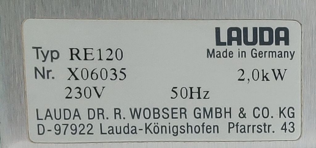 LAUDA Ecoline Staredition Kältethermostat RE120 mit E100 Kopf, 20l