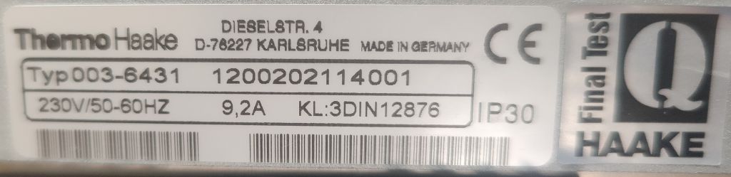 Haake C40P circulation thermostat -40°...150°C