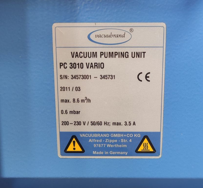 Vacuubrand PC 3010 VARIO