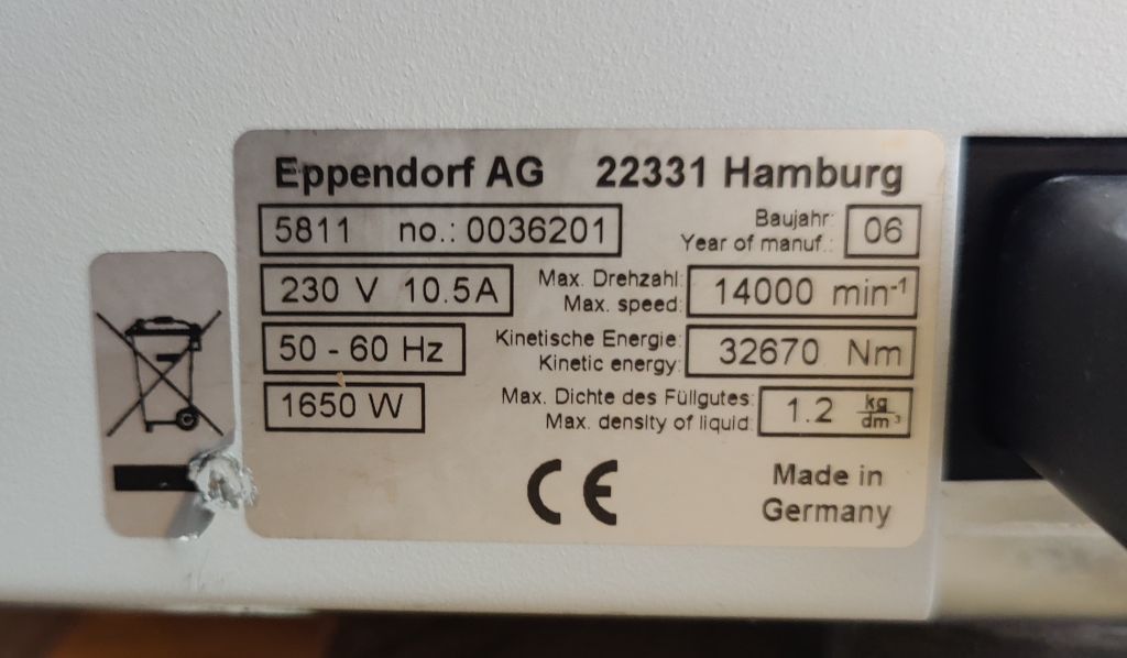 Eppendorf 5810R Tischzentrifuge