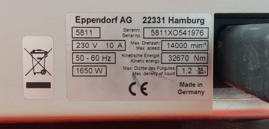 Eppendorf 5810R Tischzentrifuge