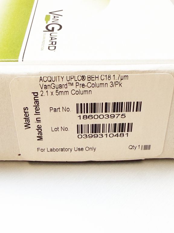 Waters ACQUITY UPLC BEH C18 VanGuard Pre-column, 130Å, 1.7 µm, 2.1 mm X 5 mm, 2/pk