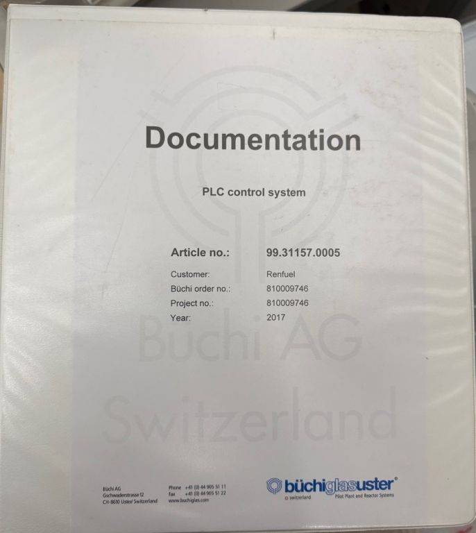 buchiglasuster ChemReaktor CR60C  Pilot und Forschungs Mehrzweckdestillationsanlage. EX geschützt, 60 Liter Reaktor, 50 Liter Filternutsche, etc