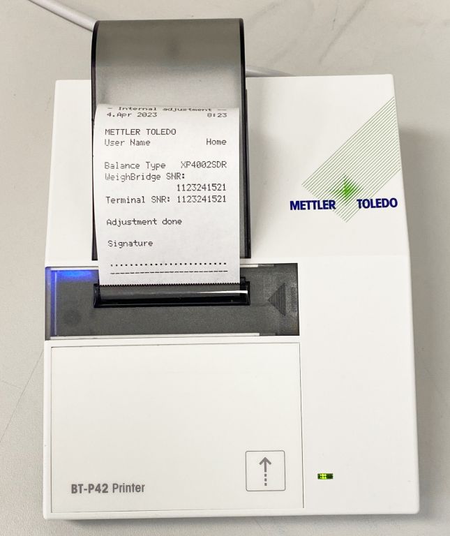 Mettler XP4002SDR Precision Balance 4100gr -- 0,01gr and Bluetooth Printer BT-P42