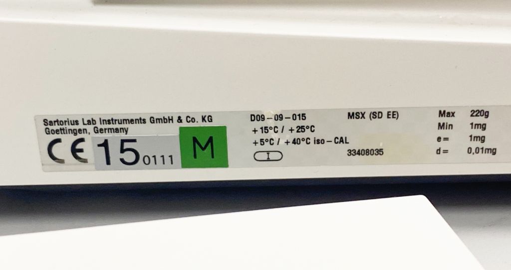 Sartorius Analytical Balance Cubis® MSA225S-1CE-DI, Semi Micro Balance, Ionisation, automatic levelling,