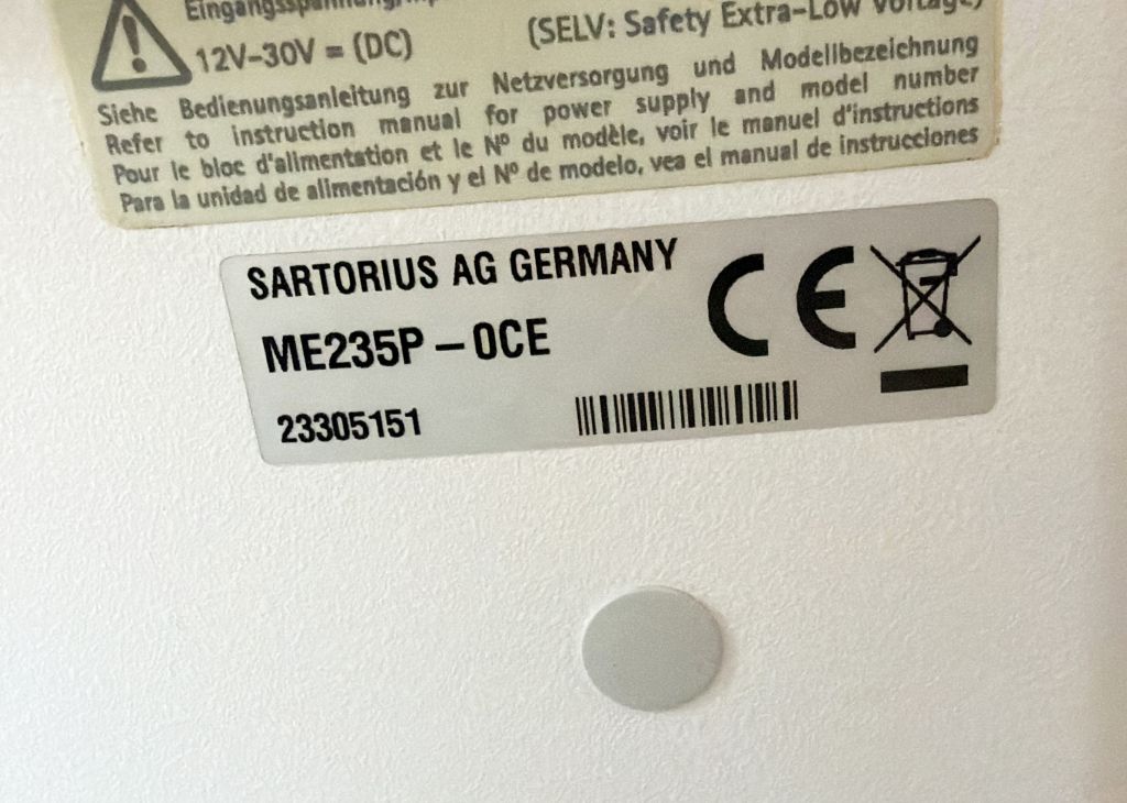 Sartorius Semi-Micro - ME235P Balance 0,01mg