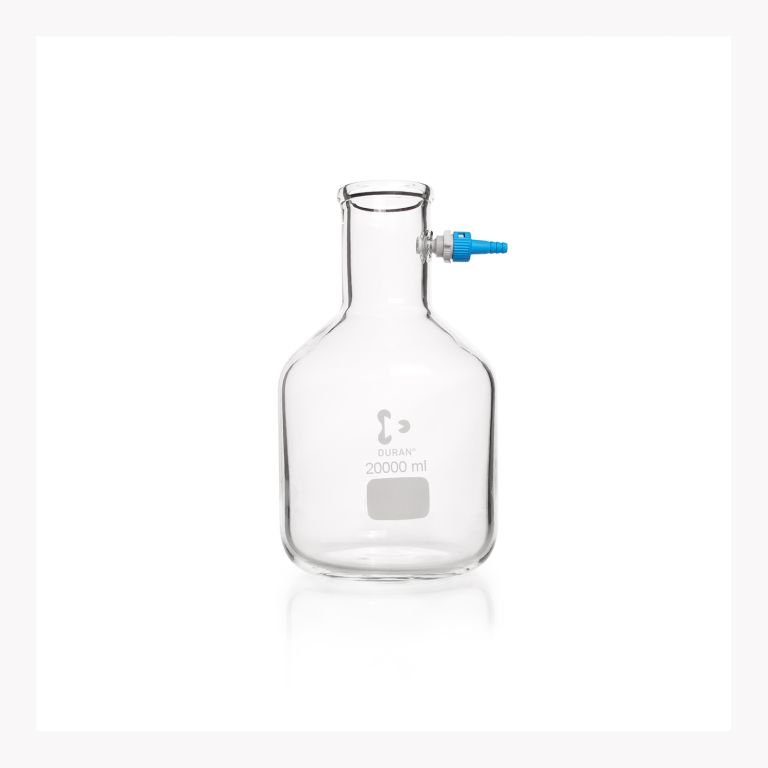 DURAN Saugflasche 20.000ml mit Keck Montage-​Set, Flaschenform