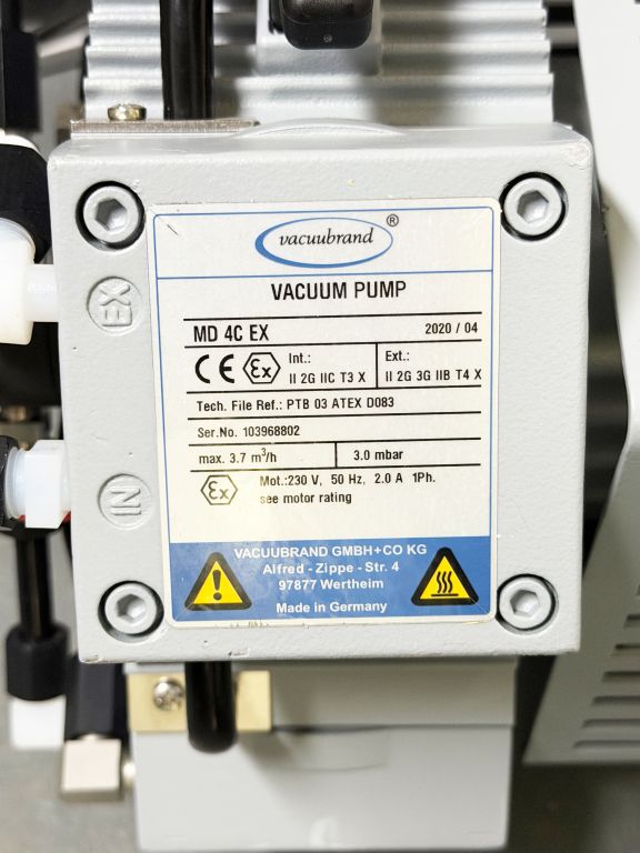 Vacuubrand MD 4C EX Chemie-Membranpumpe ATEX, 3,7m³, 3mbar