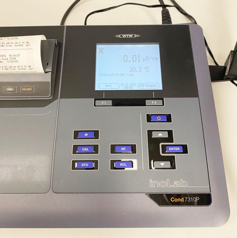 NEW WTW Cond 7310P Laboratory Conductivity Meter with Stand, Printer, USB and LR325/01 Cell