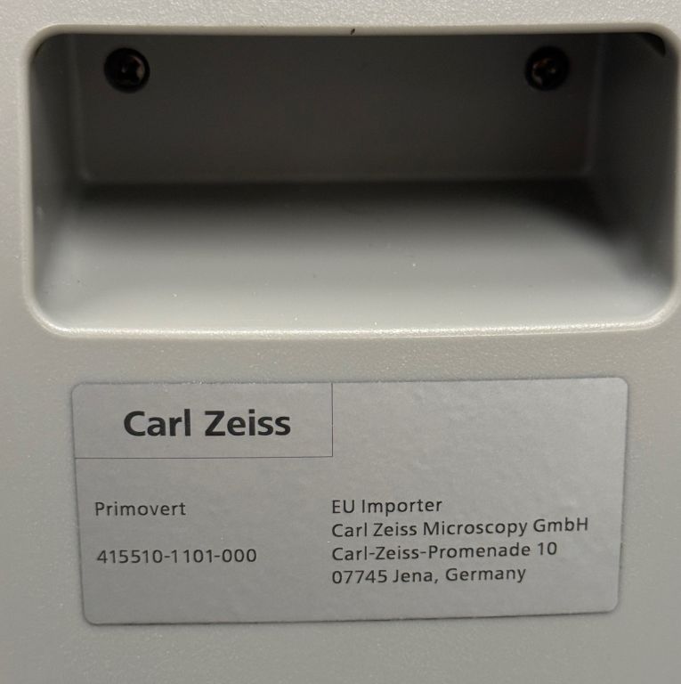 Zeiss Primovert ILED Auflicht, inverses Mikroskop mit 4 Objektiven, 4-10-20-40, binokularer Fototubus