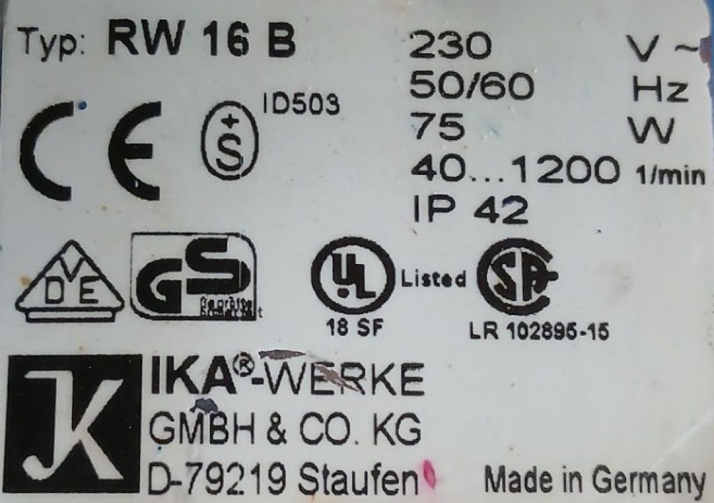 IKA RW 16 B Laborrührwerk