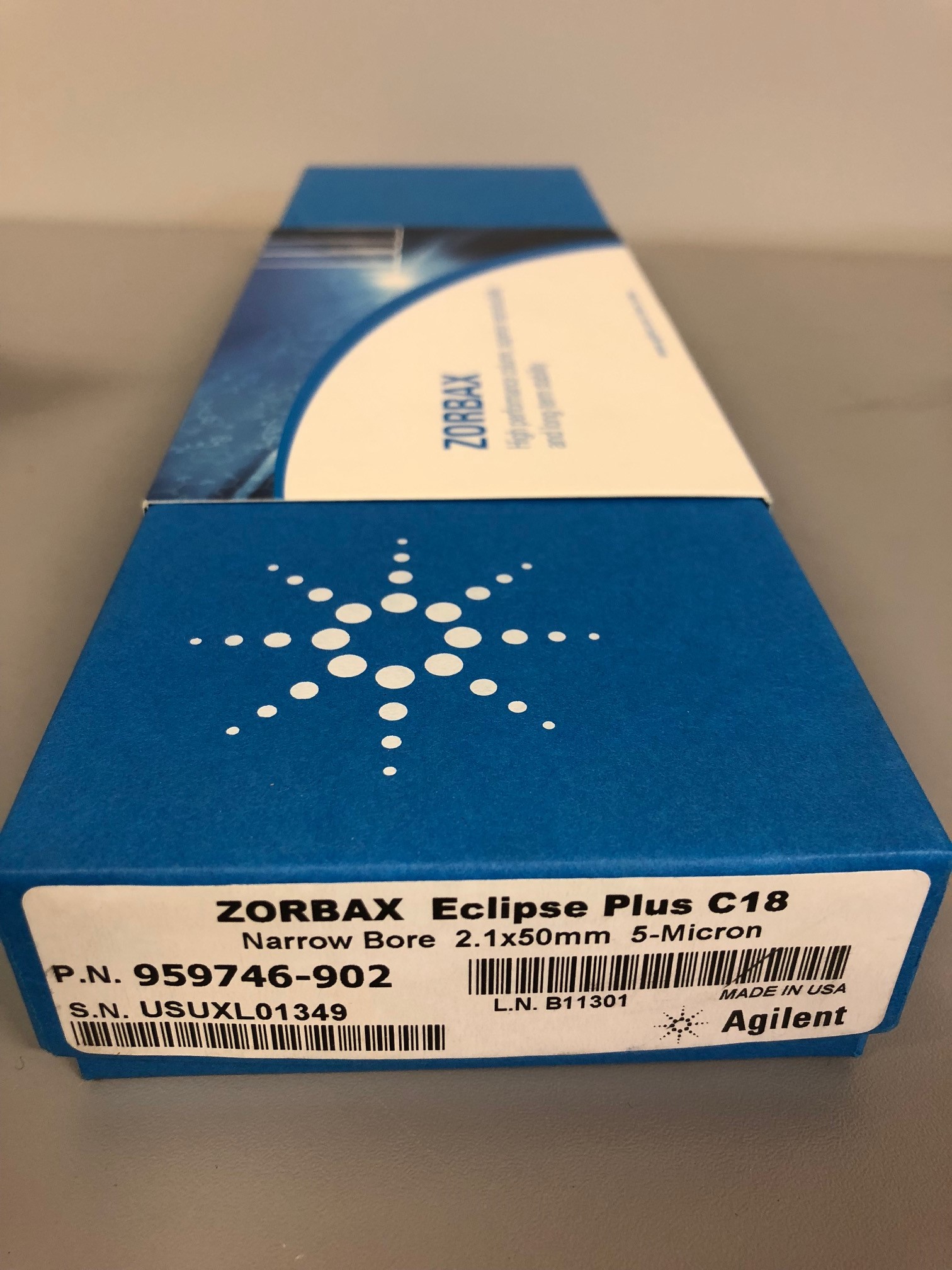 labstuff.eu Agilent 959746902 Agilent ZORBAX Eclipse Plus 95Å C18, 2