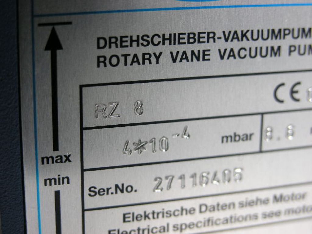 Vacuubrand RZ8 Drehschieberpumpe