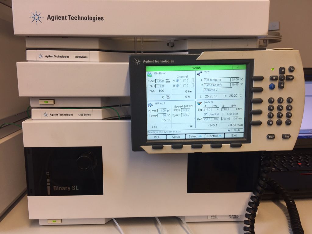 Agilent 1200 HPLC Anlage 600barVersion mit HIP Sampler.  UHPLC