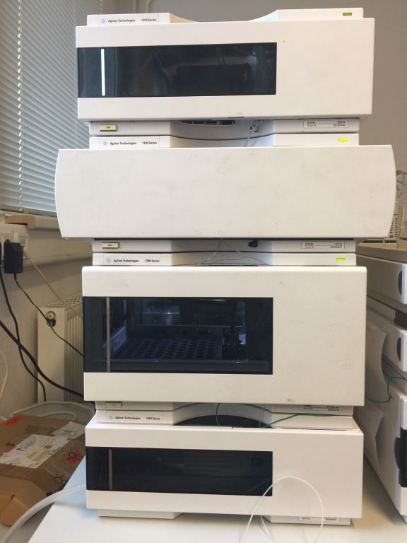 Agilent 1200 HPLC Anlage 600barVersion mit HIP Sampler.  UHPLC