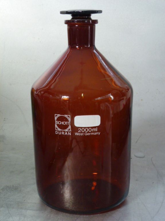 Schott Duran Amber Glass Bottle 2000ml   ST29/32