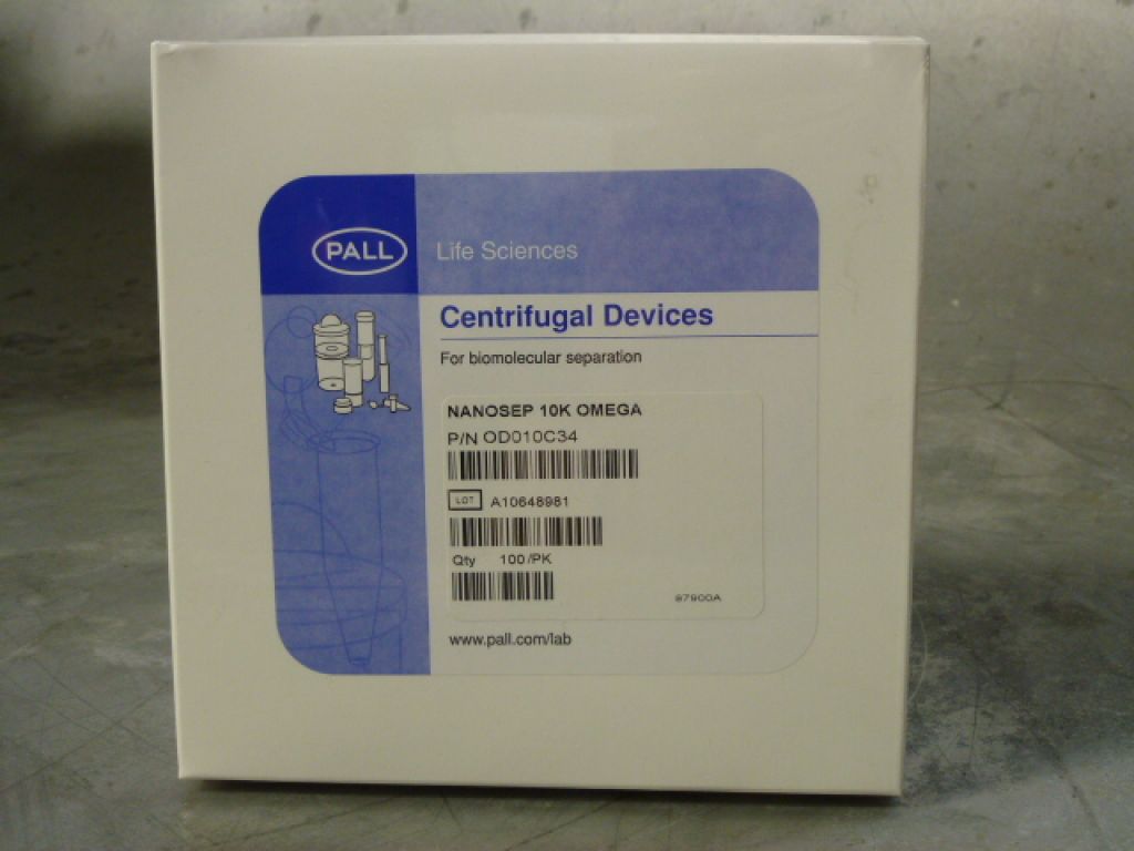 Pall Nanosep® 10K Omega Centrifugal Devices  OD010C34