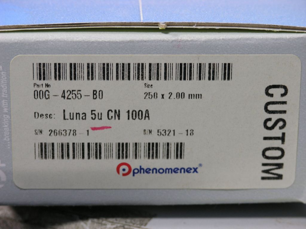 HPLC Column Phenomenex Luna 00G-4255-B0