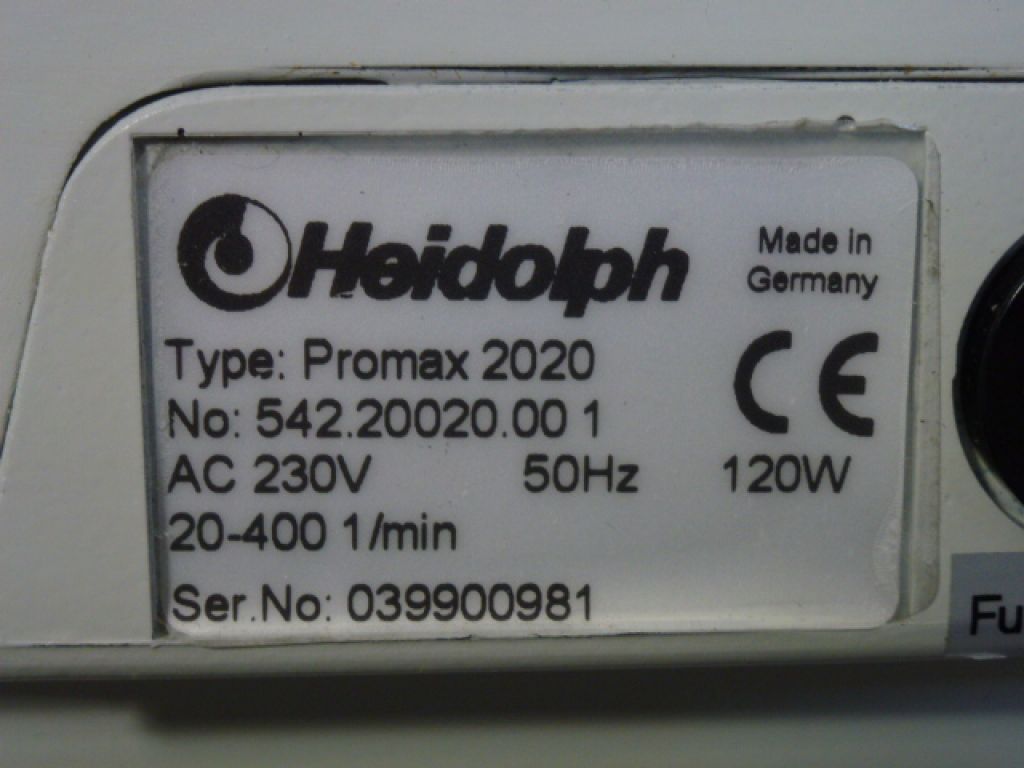 Heidolph Promax 2020 Laboratory Shaker