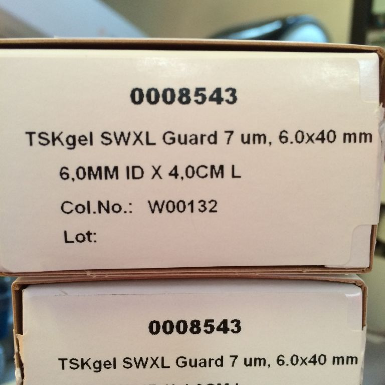 Tosoh  TSKgel® SWxl Guard phase diol, L × I.D. 4 cm × 6 mm, 7 μm