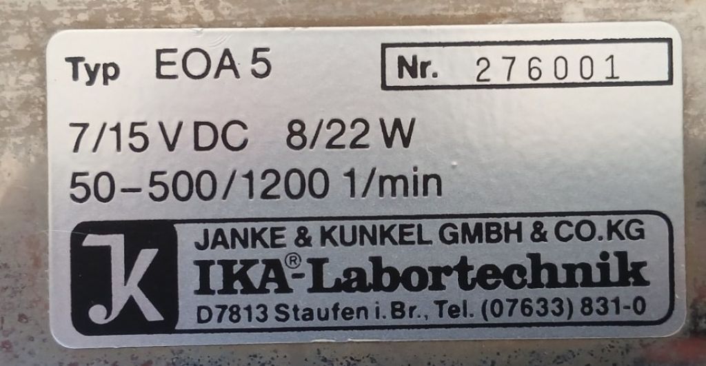 IKA Magnetrührgerät 5-stellig ES 5 / EOA5