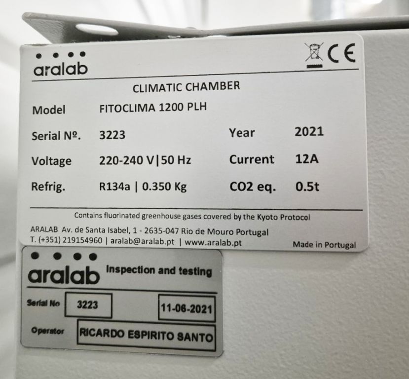 Aralab Fitoclima 1200 PLH Pflanzenwuchskammer / Klimaschrank