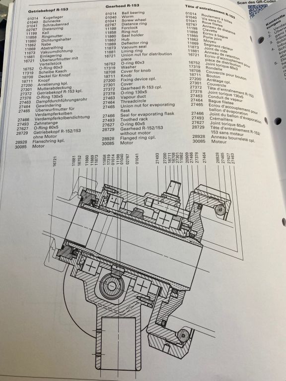 Büchi R-153 Vakuumdichtung für Verteilstück 011873