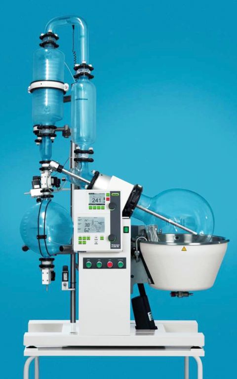Büchi R-220SE Continous Rotationsverdampfer für automatisierten Dauerbetrieb mit 20 Liter Verdampferkolben