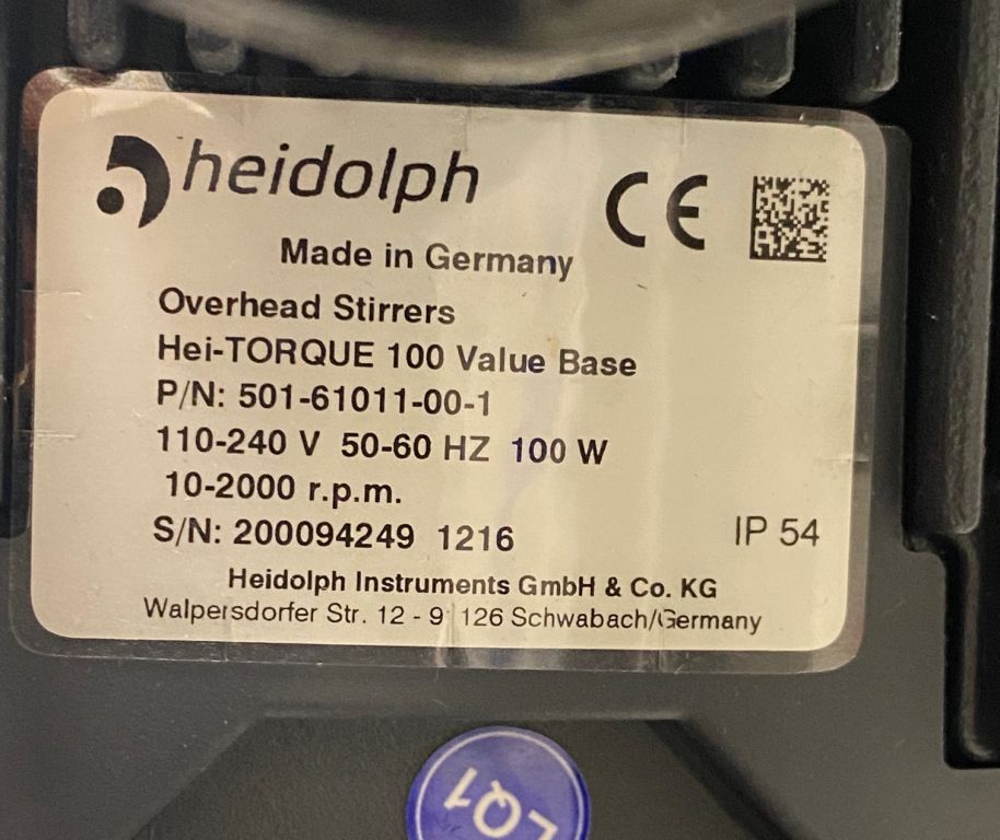 Hei-TORQUE Expert 100 Overhead Stirrer