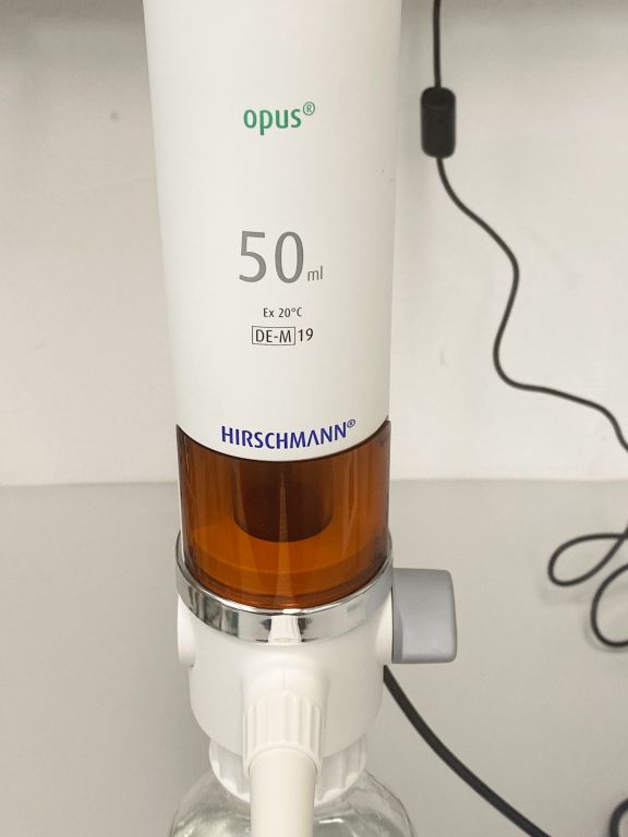 Hirschmann opus® dispenser 50ml with TFT Display Unit