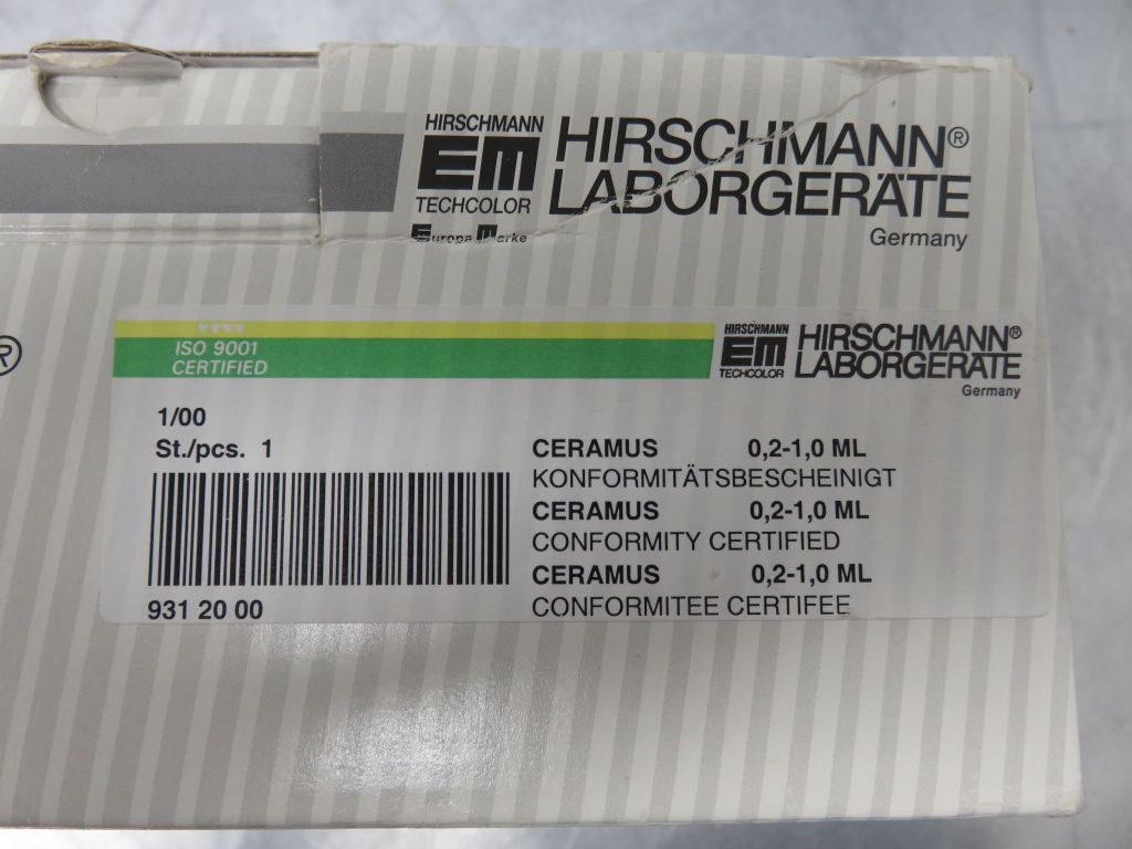 Hirschmann Ceramus Dispenser 0,2 - 1,0 ml