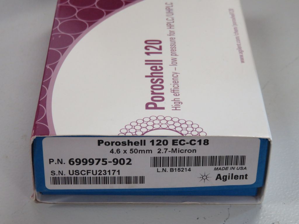 Agilent InfinityLab Poroshell 120 EC-C18, 4.6 x 50 mm, 2.7 µm