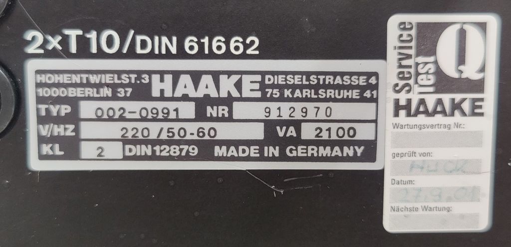 Haake F3-K Kältebad -40° bis 150°C