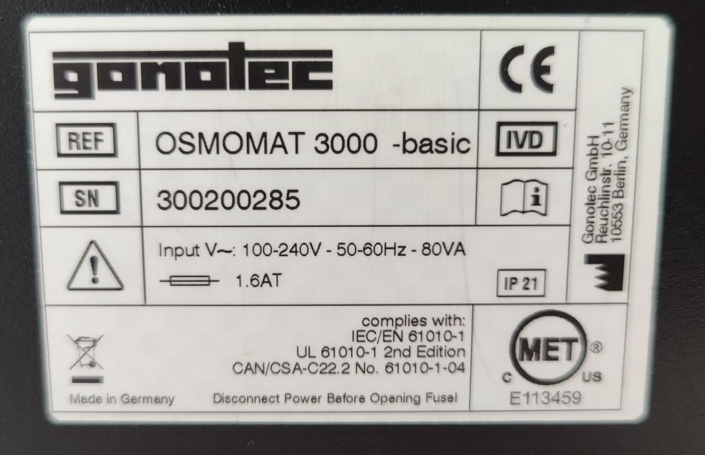 Gonotec Osmomat 3000 basic