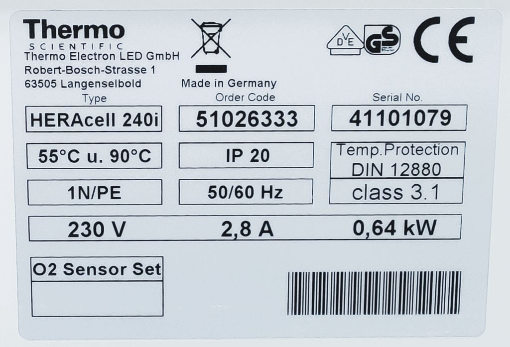 Thermo Scientific™ Heracell™ 240i CO2 Incubator, 240 L